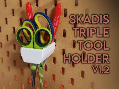 Ikea Skadis Triple Toolholder