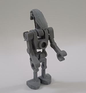 Brick StarWars Battle Droid With Gun, 1/1 scale 