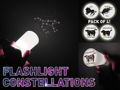 Starry sky projectors for (mobile) flashlight