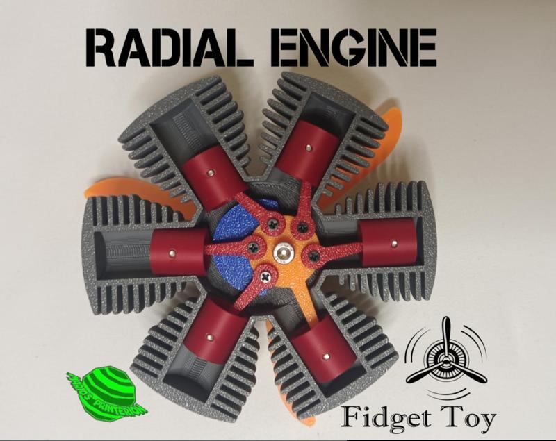 Radial Engine Fidget Toy