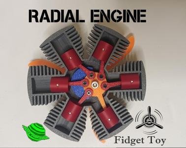 Radial Engine Fidget Toy