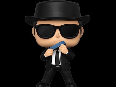 Elwood from The Blues Brothers - Funko Pop! style