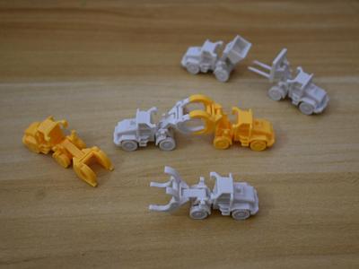 Log Grap Truck - more detailed version（抓木车）