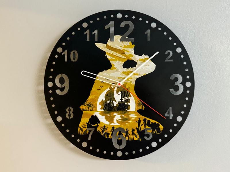Wall Clock  Luffy One Piece Hueforge Kit011
