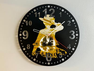 Wall Clock  Luffy One Piece Hueforge Kit011