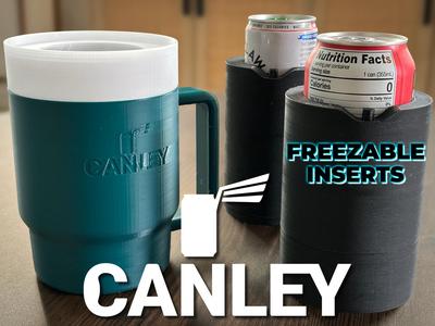 Canley - koozie with freezable inserts