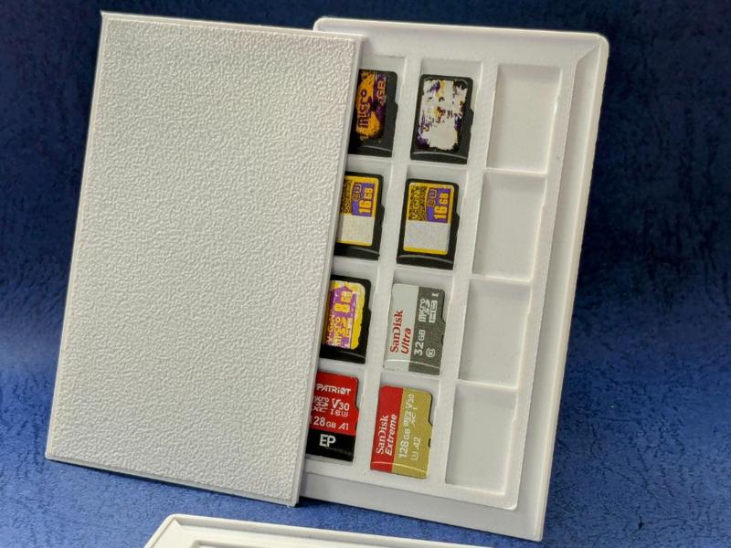 Slim microSD Card Holder (x12) | Credit Card Sized