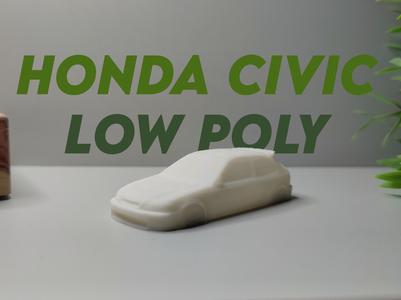 Honda Civic Type R Low Poly