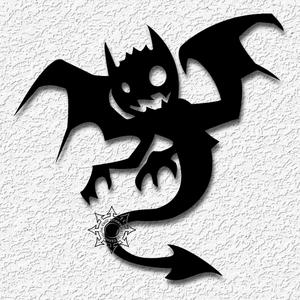 devil demon shadow wall art halloween decor
