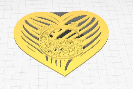 Letter G Heart