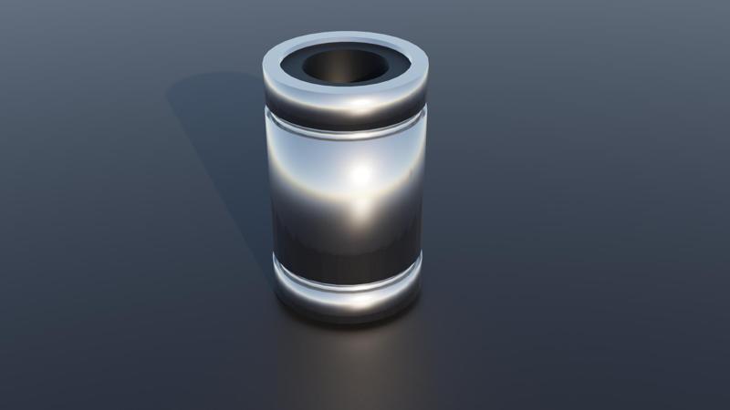 LM8UU bearing object with exact dimensions