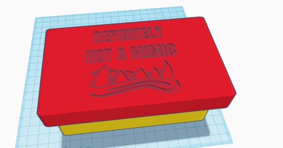 Basic Dice Tin With Lid, Print In Place, "Not a Mimic", 2 pieces