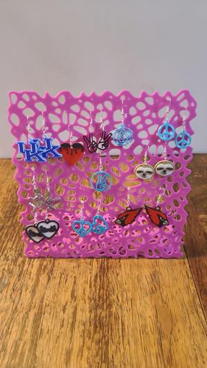 Voronoi Earring stand
