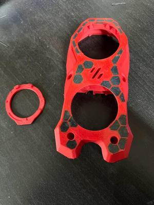 KNOMI V2 Voron Stealthburner face and mount HEX design