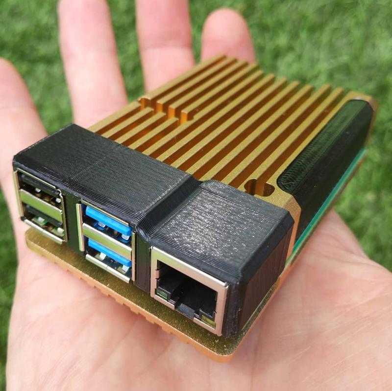Raspberry Pi 4 ( & Pi 3) Aluminium Heatsink Case - Upgrade Covers