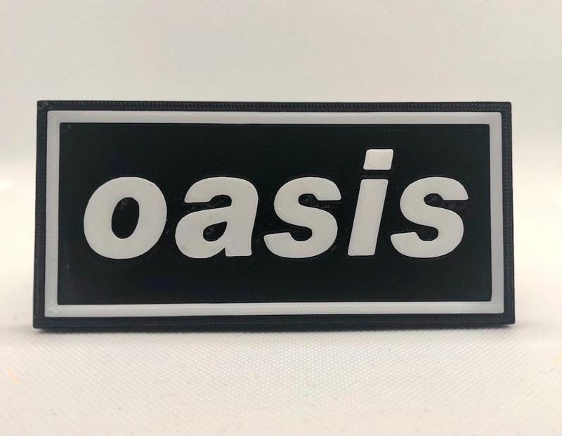 Oasis logo plaque 2D Wall Art - Album Art Project #1