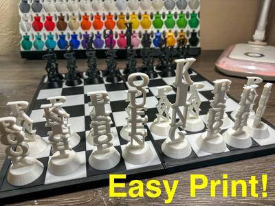 Word Chess! The Perfect Chess Set to Learn!