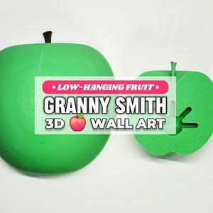 Jumbo Granny Smith Apple Decorative Pop-Out 3D Wall Art :: The 'Low-Hanging Fruit' Collection