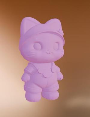 Cute Worker Cat !