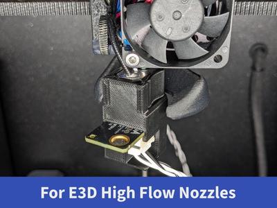 Prusa Accelerometer Bracket for E3D ObXidian High Flow Nextruder Nozzle