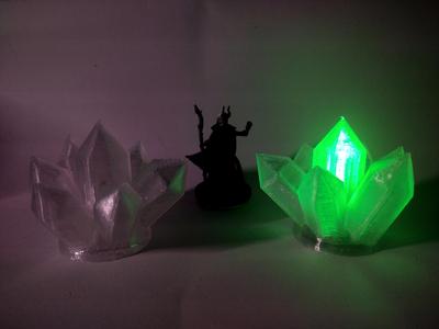 LED Crystal cluster - DnD/TTRPGs