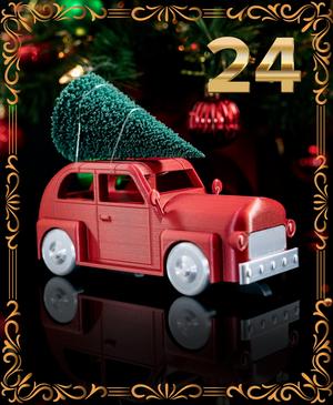 Car with Christmas Tree - Christmas Day 24