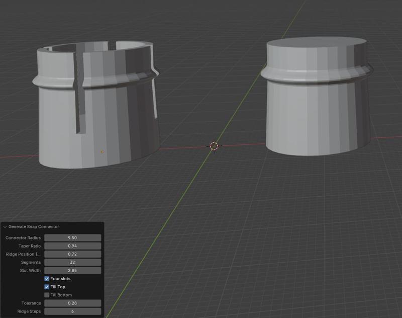 Simple Connector / Socket generator for Blender