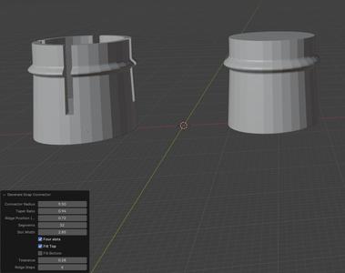 Simple Connector / Socket generator for Blender