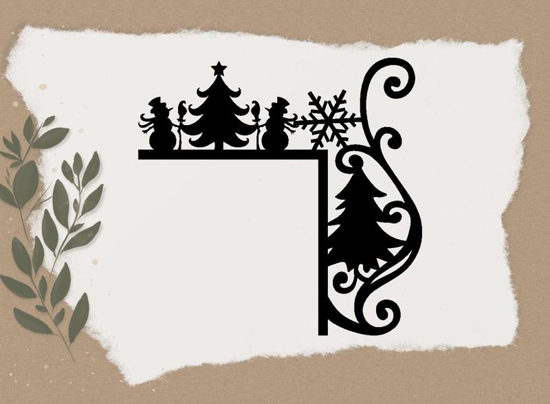 CHRISTMAS DOOR CORNER DECORATION