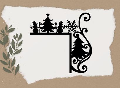 CHRISTMAS DOOR CORNER DECORATION