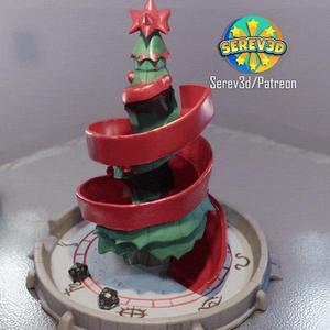Christmas Tree Dice Tower - Holiday DnD Gaming Prop - 3D Print STL/3MF