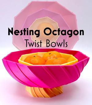 Nesting Octagon Twist Bowls