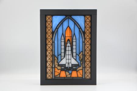 Space Shuttle Stained Glass Lightbox