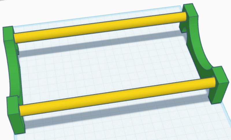Practical Filament Storage Holder with Metal Rods