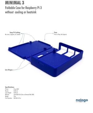M!N!MAL 3 - Raspberry Pi 3 Case