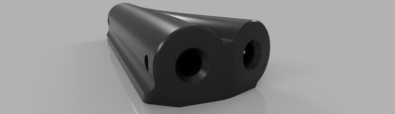 Filament Splitter for bare bowden with M3 bolt friction lock