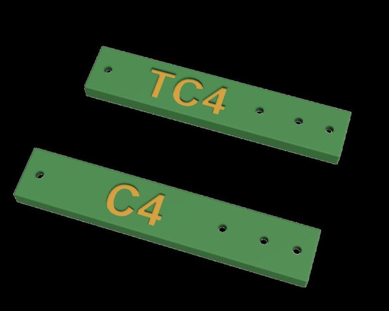 SLAB / Caliburn / TalonClaw 4 Hole Template (imperial)
