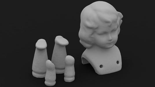 Set for sewing a doll.