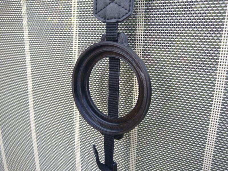 Lens Cap Holder for Canon/Nikon multisize, low-profile, strong grip