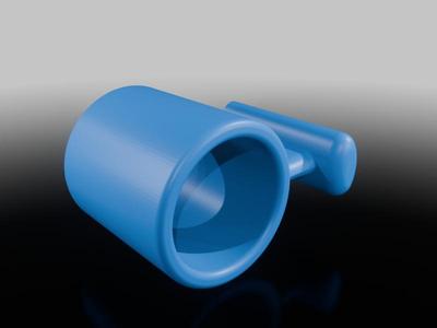 Halter für Pumpenkopf an SKS-Standpumpe mit 11 mm Schlauch