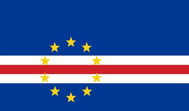 Cabo Verde national flag (Cape Verde/Kapverdy)