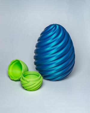 Spiral Egg - Snap closed