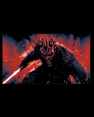 Fan art depictions of the sith Darth Maul - Aggression  is Key - Wall art with hueforge