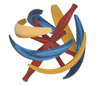 Kinetic Wind Art Deco (Outdoors, Multi Component, & Reverse Movement)