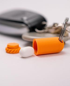Emergency Tic Tac Keychain