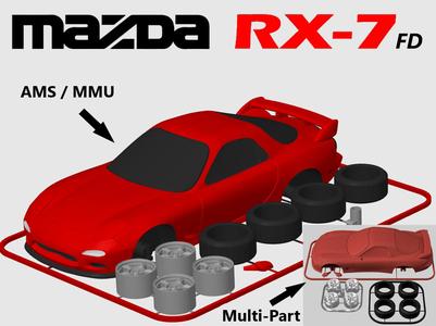 Mazda RX-7 (FD3S) Kit Card (1:24 scale)