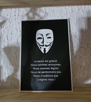 Plaque anonymous - Anonymous sign