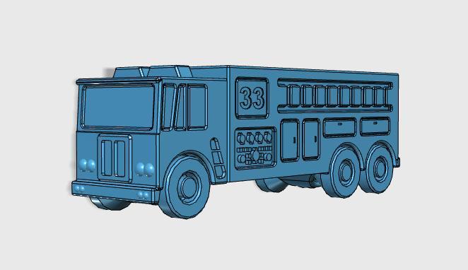 Fire Truck 33 Short (Approved Scale)