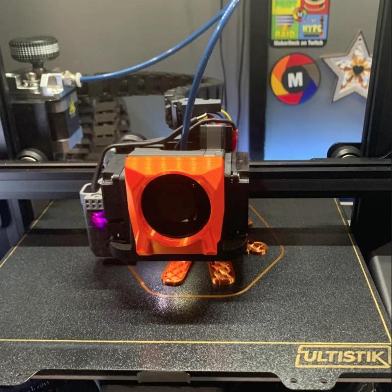 K2 Satsana Dual Stock Blower Fan Duct Shroud - Ender 3v2 with CRTouch