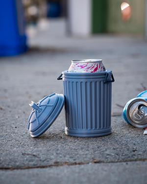 Metal Trash Can - 12oz Can Cup